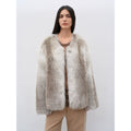 Romantic Nordic Imported colorful fox fur coat